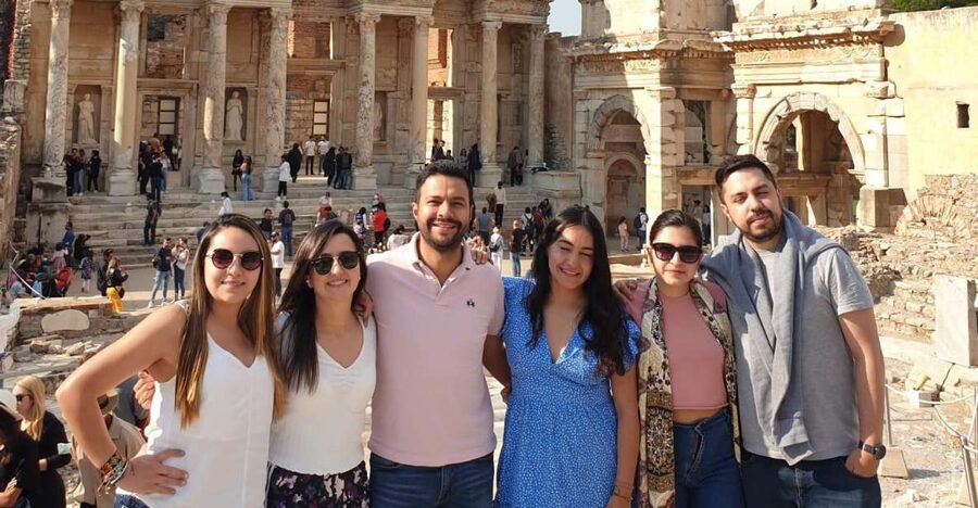 Ephesus: 4-Hour Guided Tour with Transfer from Kusadasi - Celsus Library and the Grand Theater: scale you can actually feel