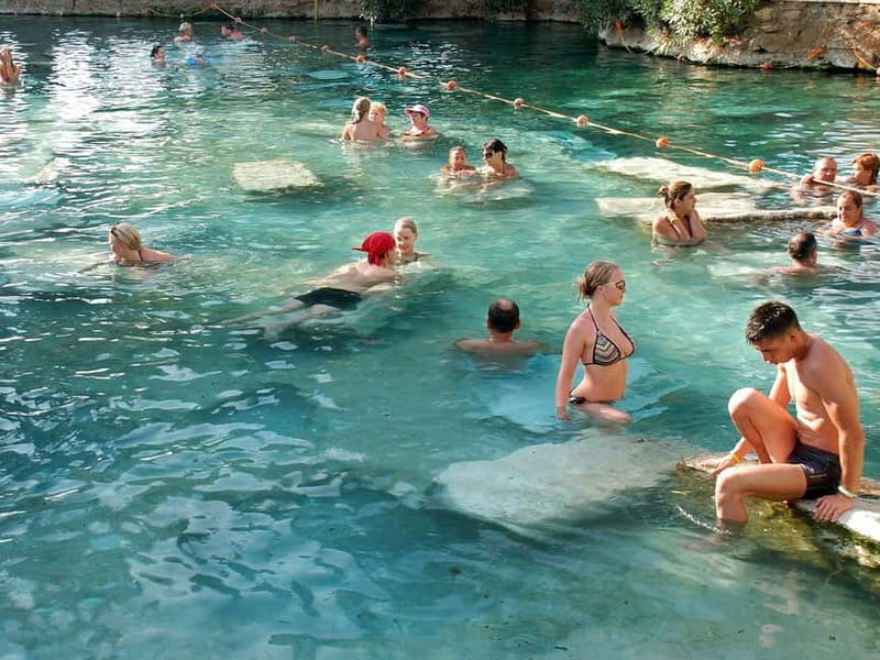 From Kusadası: Pamukkale Day Trip w/Balloon Flight & Lunch - Lunch and your English guide: where the included value shows up