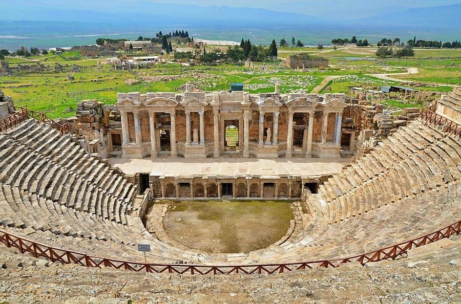 From Kusadasi: Pamukkale & Hierapolis Tour with Entry Ticket - Hierapolis ruins: necropolis, colonnaded road, and thermal baths