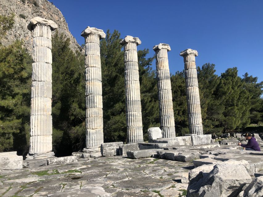 From Kusadasi: Priene, Miletos, and Didyma Private Day Trip - The Miletus payoff: theater life, Faustina Baths, and mosaic floors