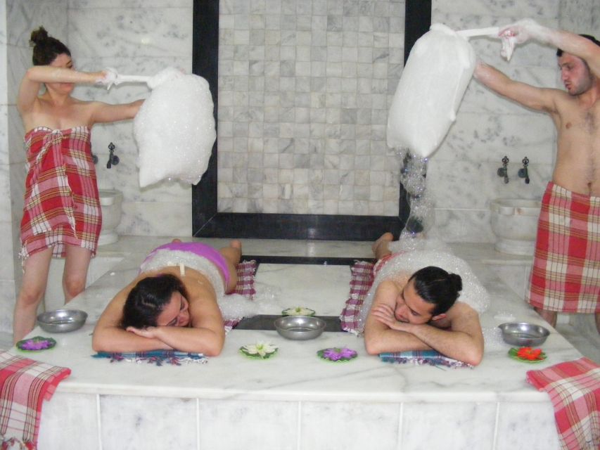 Kusadasi Turkish Bath - Foam Massage and the Softest Part of the Whole Session
