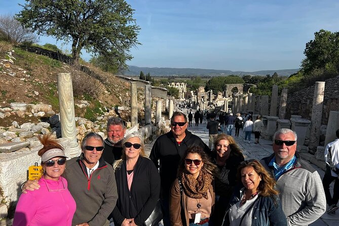 PRIVATE TOUR FOR CRUISERS: Mary's House (Meryemana) and Ephesus - Kuşadası town drive and Pigeon Island views from the road
