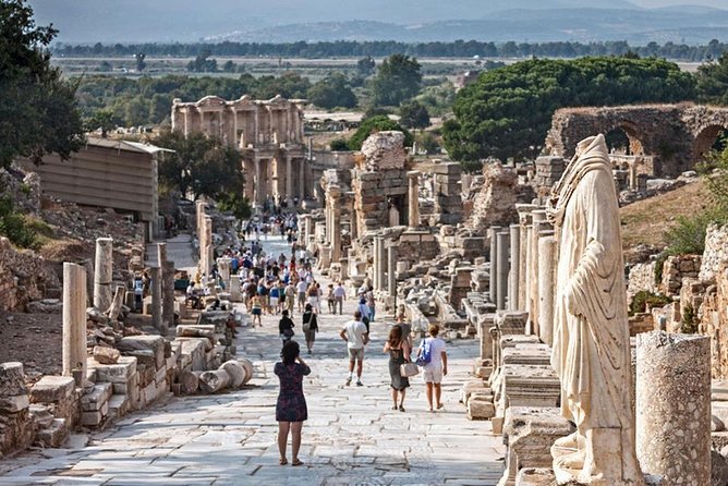 Small Group Ephesus Full Day Tour with Lunch + Entry Fees - Entering Ephesus: why the Library of Celsus feels so cinematic