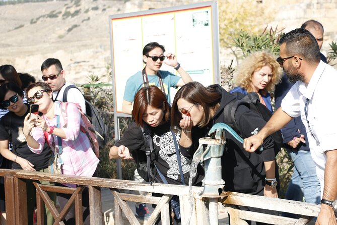 Small Group Pamukkale Tour From Kusadasi or Selcuk Hotels - Stop 2: Hierapolis ruins, from Domitian Gate to Roman Baths